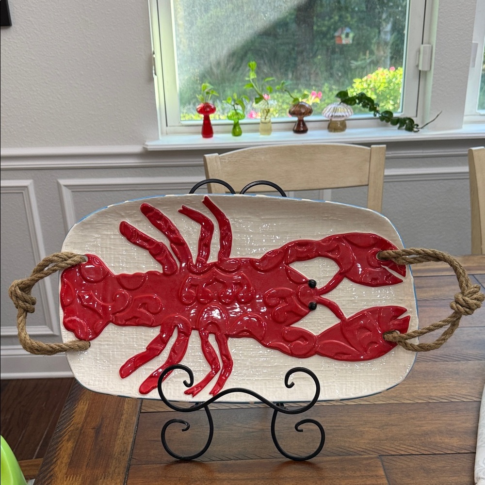 Mud Pie Cream Ceramic Dish